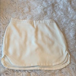 Mini white skirt